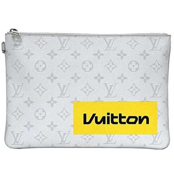 LOUIS VUITTON White Monogram Clutch Bag - Picture 1 of 10
